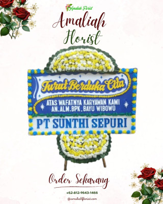 Papan Bunga Duka di Kalibanteng Kulon